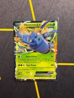 Heracross EX 4/111 Pokemon TCG XY Furious Fists Ultra Rare Holo Card LP - Image 1