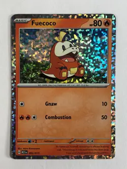 Pokemon TCG McDonald's Promo Holographic Fuecoco 002/015 Near Mint - Image 1