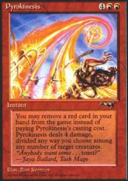 1x Pyrokinesis Light Play, English Alliances MTG Magic - Image 1