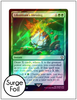1x Lifestream's Blessing, Surge Foil, Final Fantasy, Magic MTG NM - Image 1