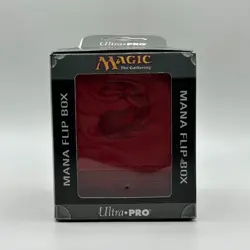 MTG Mana Ion Flip Deck Box Red Alcove Double Magnet Ultra Pro Magic Sealed! - Image 1