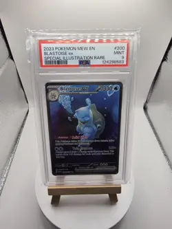 Pokemon TCG Blastoise ex 2023 SV151 Special Illustration Rare 200/165 PSA MINT 9 - Image 1