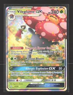 Pokemon 2019 Unified Minds Vileplume GX #4/236 - Image 1