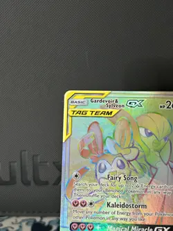 Pokemon TCG Gardevoir & Sylveon GX 225/214 Unbroken Bonds Secret Rare DMG - Image 2