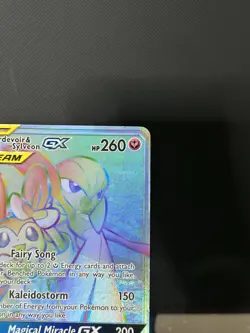Pokemon TCG Gardevoir & Sylveon GX 225/214 Unbroken Bonds Secret Rare DMG - Image 3
