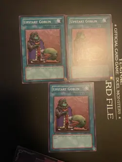 3x Yu-Gi-Oh TCG Upstart Goblin MRL-033 1st Edition Regular Common Card Played LP - Image 1
