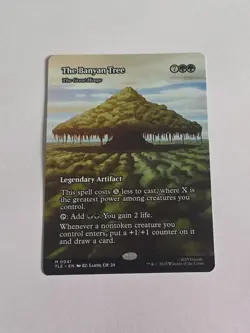 The Banyan Tree - The Great Henge Borderless MTG Avatar 41 M NM Card in Hand - Image 3