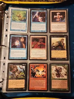 Vintage Magic The Gathering Binder Collection Card Lot MTG 1993-2003 - Image 1
