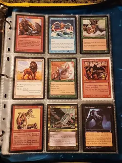 Vintage Magic The Gathering Binder Collection Card Lot MTG 1993-2003 - Image 3