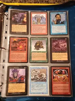 Vintage Magic The Gathering Binder Collection Card Lot MTG 1993-2003 - Image 4