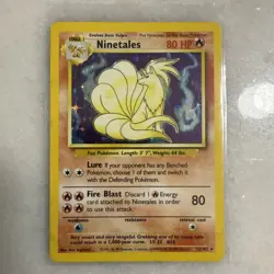 NINETAILS HOLO Pokemon Card - 1999 Base Set - #12/102 - Image 1