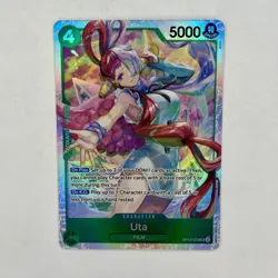 Uta (SR) OP13-023 One Piece Card Carrying On His Will English NM Pack Fresh - Image 1