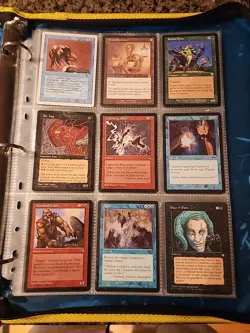 Vintage Magic The Gathering Binder Collection Card Lot MTG 1993-2003 - Image 1