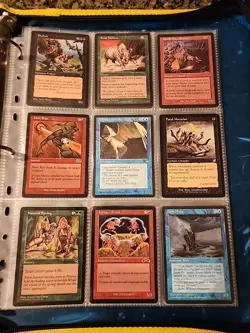 Vintage Magic The Gathering Binder Collection Card Lot MTG 1993-2003 - Image 4