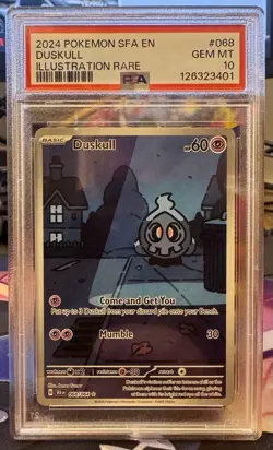 Pokemon TCG Duskull Illustration Rare Card Shrouded Fable 068/064 PSA 10 - Image 1