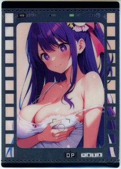 ?HOSHINO AI - Goddess Story Anime Waifu Card - MEISE 2 - MEI SE 2 - OP-012 - Image 1