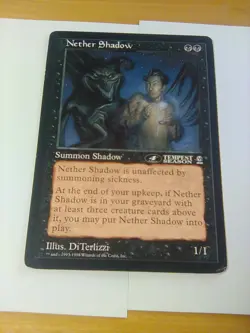 Nether Shadow (Arena League ) 4th place M:tG Oversized promo card MOD - Image 1