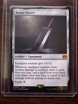 Buster Sword (Regular) Final Fantasy MTG Near Mint - Image 1