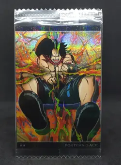 Portgas.D.Ace No.10-15 R One Piece Wafer Card Grand Log Bandai Japan Holo Sealed - Image 2
