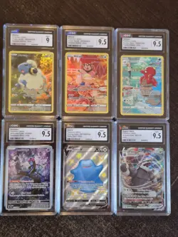 Pokemon CGC Graded Card Lot 6 Slabs. Full Art, Illustration Rare Gallerys Etc - Image 1