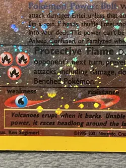 Entei 34 Black Star Promo Holo 2001 Pokemon Card Vintage Nintendo Ken Sugimori - Image 2