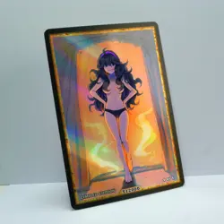 Waifu Anime Card LIMITED 1/1 Custom TCG Holo Goddess Story ACG T12000 - Image 2