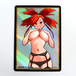 FLANNERY Waifu Anime Card LIMITED 1/1 Custom TCG Holo Goddess Story ACG T12038 - Image 1