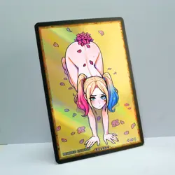HARLEY QUINN Waifu Anime Card LIMITED 1/1 Custom TCG Holo T11994 - Image 2
