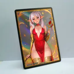 FRIEREN Waifu Anime Card LIMITED 1/1 Custom TCG Holo Goddess Story ACG T11983 - Image 2