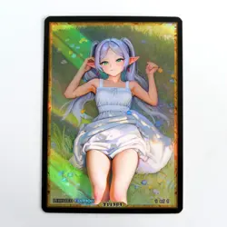 FRIEREN Waifu Anime Card LIMITED 1/1 Custom TCG Holo Goddess Story ACG T11984 - Image 1