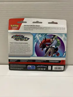 Scarlet & Violet Journey Together Pokemon Trading Card Game Yanmega 3 Packs Tcg - Image 2