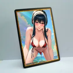 YOR FORGER Waifu Anime Card LIMITED 1/1 Custom TCG Holo T12102 - Image 2