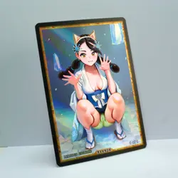 2B Waifu Anime Card LIMITED 1/1 Custom TCG Holo Goddess Story ACG T11970 - Image 2