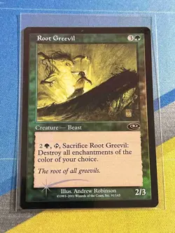 Magic the Gathering MTG Planeshift ROOT GREEVIL Foil - Image 1