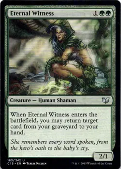 MTG Eternal Witness (183) | LP | Commander 2015 {C15} - Image 1
