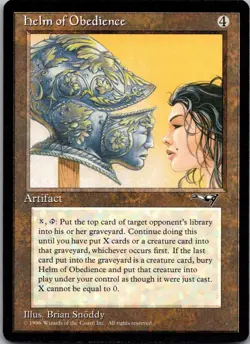 2008 Magic the Gathering R Helm of Obedience Masters/Rare #210 - Image 1