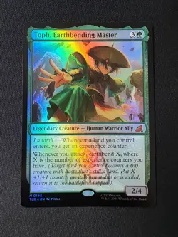 2025 MTG Avatar The Last Airbender Toph, Earthbending Master Foil #145 - Image 1