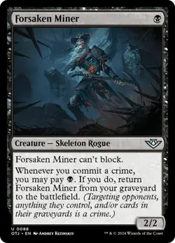 MTG Forsaken Miner [Outlaws of Thunder Junction] Foil Near Mint Magic - Image 1