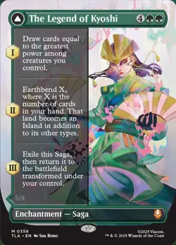 1x - The Legend of Kyoshi - Borderless (Saga) - Avatar: The Last Airbender MTG - Image 1
