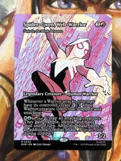 Spider-Gwen Web-Warrior #0024 (Borderless) Najeela MTG Spider-Man Regular - NM/M - Image 1