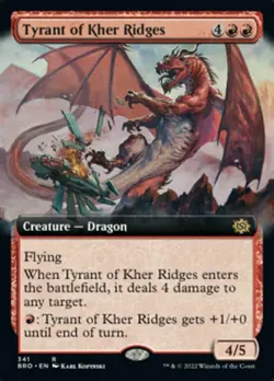 1x Tyrant of Kher Ridges ~ Extended Art - Foil NM-Mint, English The Brothers' Wa - Image 1