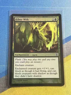 Magic the Gathering MTG Time Spiral AETHER WEB Foil - Image 1