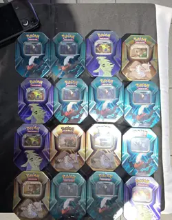 Pokemon Triple Whammy Collector Tin - Factory Sealed. 16 tins - Image 1