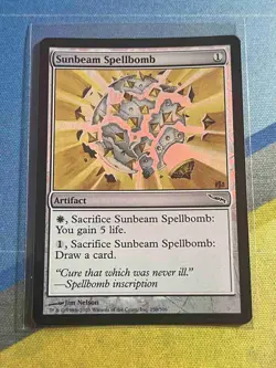 Magic the Gathering MTG Mirrodin SUNBEAM SPELLBOMB Foil - Image 1