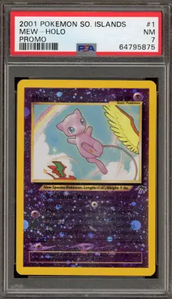 Pokemon Mew Southern Islands Holo Promo #1 PSA 7 - Image 1