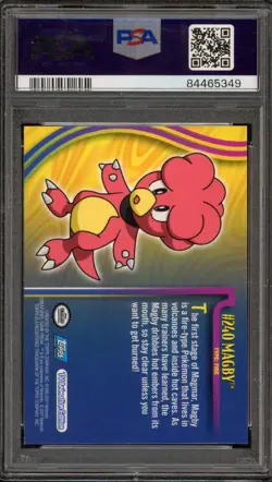 Pokemon Topps Magby Johto League Champions Foil #240 PSA 9 Mint - Image 2
