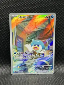 Quaxly 206/193 ILLUSTRATION RARE HOLO Paldea Evolved Sv02 Pokemon English IR TCG - Image 3