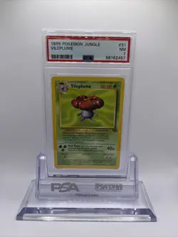 1999 Pokemon Jungle Unlimited Vileplume Non Holo #31 - PSA 7 NM - Image 1