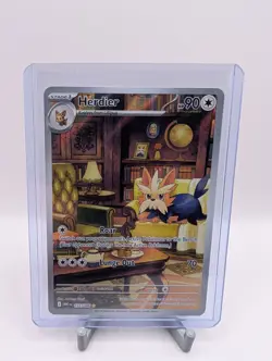 Pokemon TCG - Herdier - White Flare Illustration Rare 155/086 - Image 1