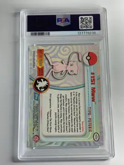 2000 Topps Pokemon TV #151 Mew Animation Series 3 PSA 4 VG-EX - Image 2